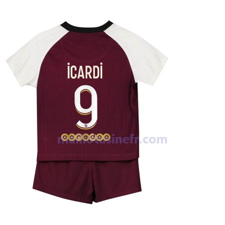 Maillot de Foot Paris Saint-Germain Mauro Icardi 9 Troisième 2021 - Enfant